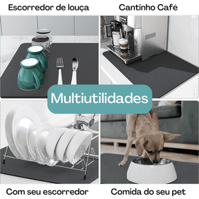 Tapete Escorredor de Louça Ultra Absorvente