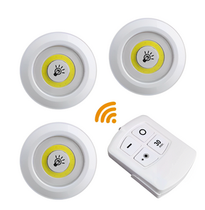 Kit 5 Luminária Led Inteligentes com Controle Remoto