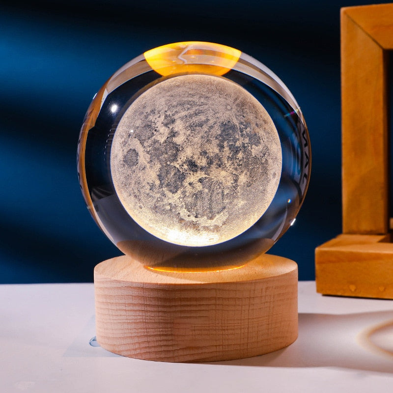 Luminária LED Planetário 3D Decorativa StarGlow