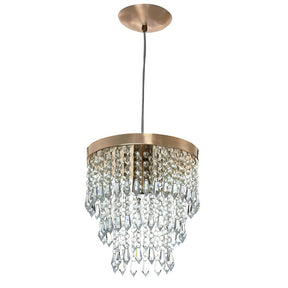 Lustre de Luxo em Cristal e Cobre