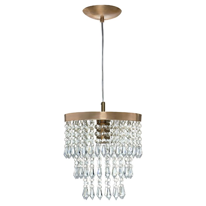 Lustre de Luxo em Cristal e Cobre