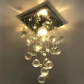 Lustre Gotas de Cristal Para Sala e Cozinha