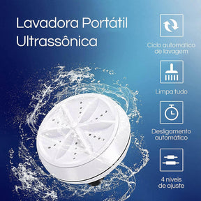 Máquina de Lavar Louças e Roupas Portátil USB - UltraLava®